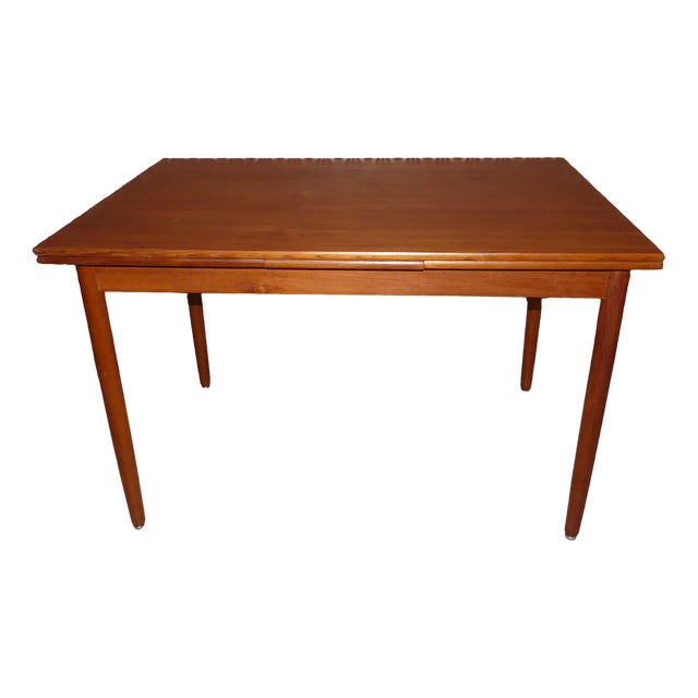 Extendable Teak Dining Table, 1960s For Sale