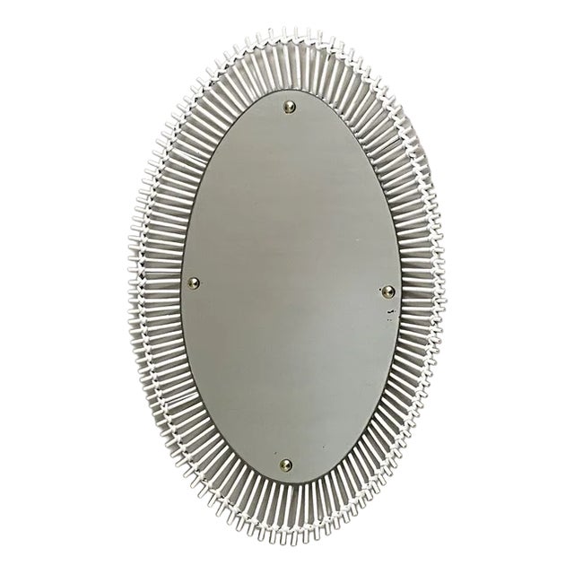 Vintage Mirror in Bamboo, 1950s For Sale
