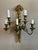 Mid 19th Century Louis XVI Style Gilt Bronze Five Arm Candle Wall Sconces For Sale - Image 5 of 11