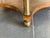 Brown Vintage Art Deco Burl Wood & Églomisé Glass Accent Table With Brass Details For Sale - Image 8 of 12