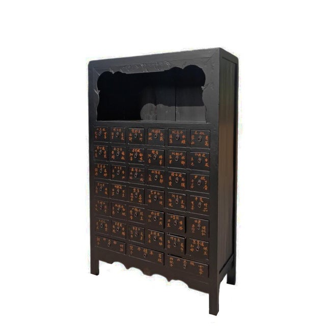 An authentic antique Chinese apothecary cabinets dating to approximately 1846 during the Qing Dynasty. Originally used for...