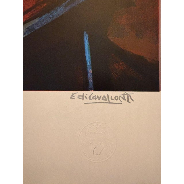 Contemporary Di Cavalcanti Posthumous Limited Edition Serigraph – Brazilian Woman With Dog For Sale - Image 3 of 4