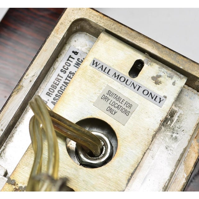 Late 20th Century J. Robert Scott "Athena" Wall Sconces, Pair For Sale - Image 5 of 5