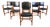Vintage Spanish Leather and Wood Dining Chairs, 1970s, Set of 6 For Sale