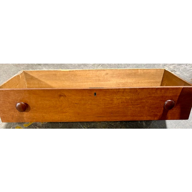 Antique Cherry Empire Four Drawer Chest With Full Pilasters For Sale - Image 4 of 12