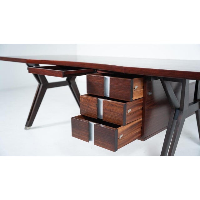Mid-Century Modern Desk attributed to Ico Parisi for Mim Roma, Italy, 1950s For Sale - Image 17 of 18