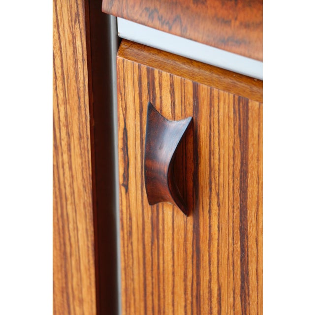 Scandinavian Zebrano Sideboard, 1960s For Sale - Image 9 of 18