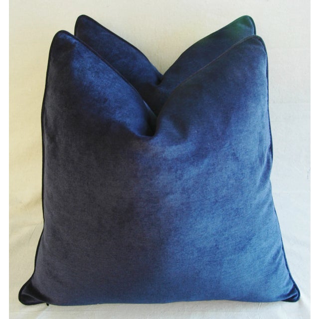 Designer Midnight Blue Velvet Pillows A Pair Chairish