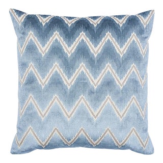 Schumacher Chevron Velvet 22" Pillow For Sale