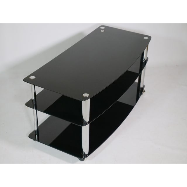 Glass Roll Phono Chest of Drawers, 1980s For Sale - Image 9 of 11