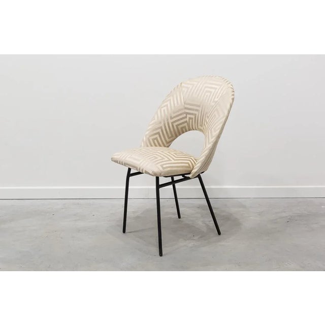 Mid-Century Modern Tubular Iron Side Chair, 1950s For Sale - Image 3 of 9