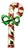 1970s Vintage Boho Chic Americana Candy Cane Christmas Brooch, Beatrix Jewelry. For Sale