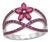 Natural 18k Gold Ruby Halo Ring With 0.93ct Ruby For Sale