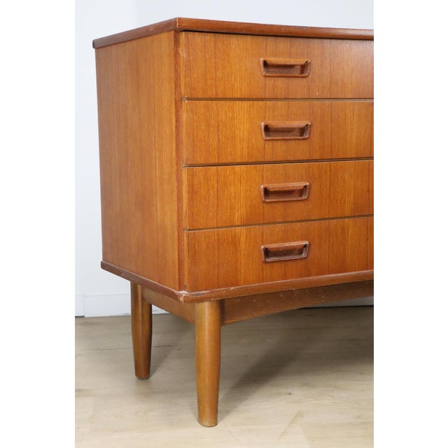 Wood Scandinavian Teak Chest of Drawers, 1960 For Sale - Image 7 of 18