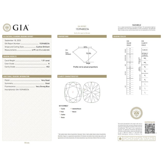 Metal Vintage Gia 1.51 Carat Old Mine Cut Diamond 14k Yellow Gold Engagement Ring, Size 6.25 For Sale - Image 7 of 8