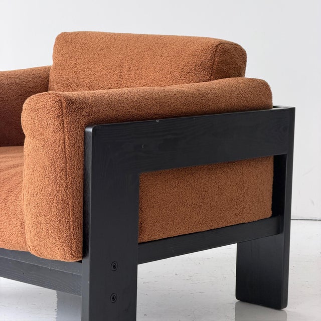 Mid-Century Modern Ebonized Bastiano Chair Attributed to Afra + Tobia Scarpa for Gavina For Sale - Image 3 of 10