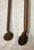 Antique 18th Century Wrought Iron Turned Brass English Fireplace Tongs Tool 5 For Sale - Image 4 of 10