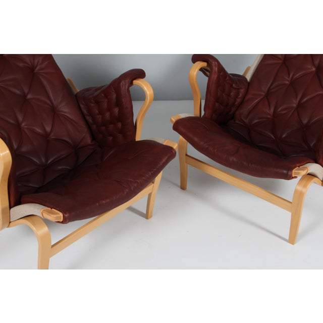 Wood Pernilla Lounge Chair by Bruno Mathsson for Dux, 1980s For Sale - Image 7 of 10