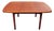 Mid Century Modern Danish Teak Extendable Dining Table With Butterfly Self-Storing Leaf For Sale