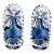 1950s Vintage Holland Delft Boho Chic Handpainted Candleholder Wall Sconces - A Pair. For Sale