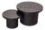 Gigogne Coffee Table in Black Zellige, Morocco, 1960, Set of 2 For Sale