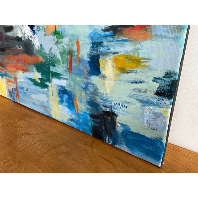 Abstract Large Original Acrylic Art on Canvas by M. Miller For Sale - Image 9 of 17