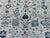 Textile Oushak Handmade Wool Rug With Blue and Ivory Floral Design For Sale - Image 7 of 12
