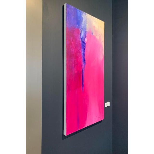 "Flamingo" Original Abstract Painting For Sale - Image 9 of 10