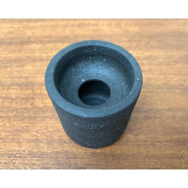 Minimalist Danish Ceramic Candleholder from Lehmann Pottery, 1960s For Sale - Image 9 of 14
