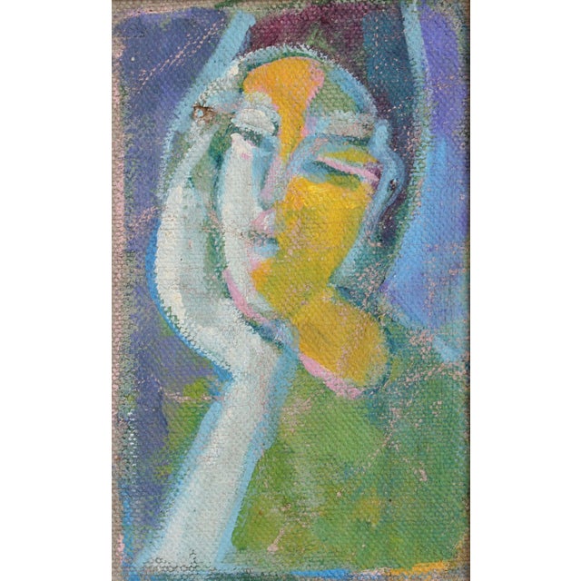 Hidden portraits xv', acrylic on canvas mounted on board, unsigned, florentine school (circa 1980s-90s). This gallery has...
