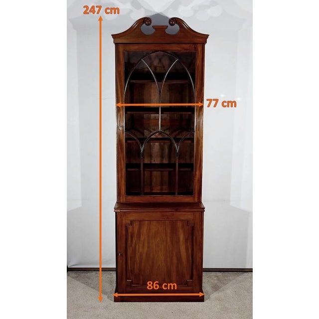 Georgian 2-Body Cupboard in Mahogany, England, Early 19th Century For Sale - Image 17 of 18