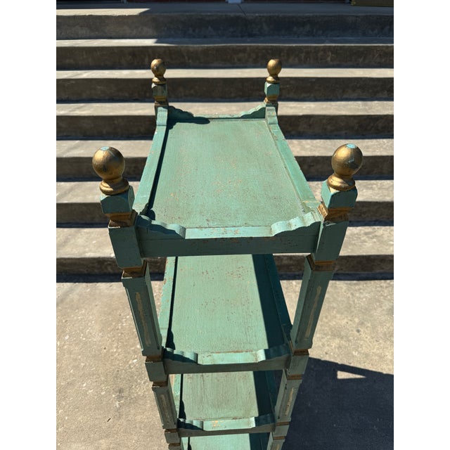 French Style Tiered Wooden Etageres For Sale - Image 4 of 11