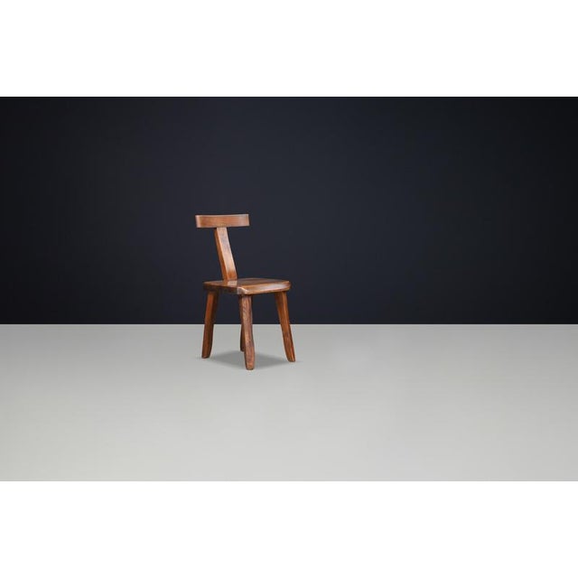 Brown Mountain T Dining Chairs from Aranjou, France, 1970s, Set of 8 For Sale - Image 8 of 13