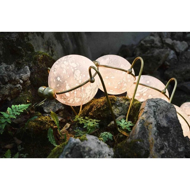 Caterpillar Floor Lamp Sculpture by Vincent Darré and Ludovic Clément d'Armont For Sale - Image 6 of 8