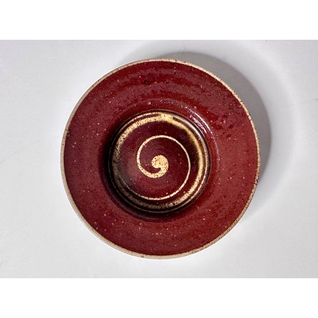 Studio Ceramic Art Flat Bowl from Helma Klett, Germany, 1960s For Sale - Image 11 of 11