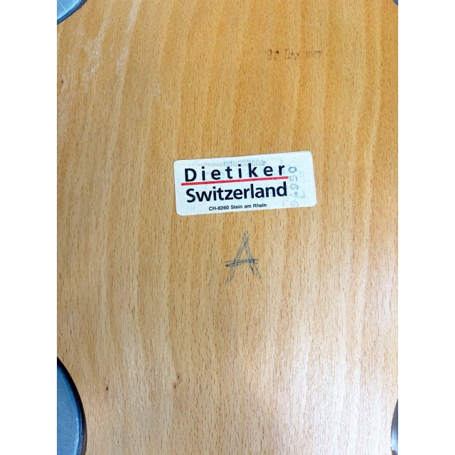 Beige Vintage Wooden Chair by Dietiker, Switzerland, 1997 For Sale - Image 8 of 9