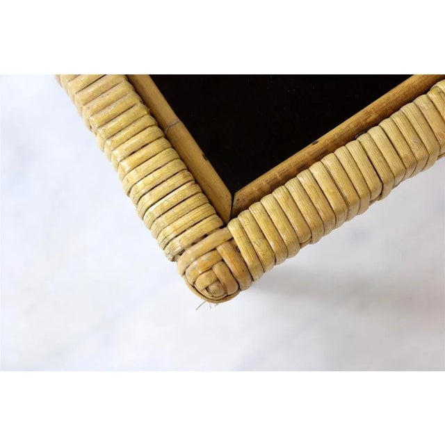 Rattan Armchairs, Table and Stool, 1960s, Set of 4 For Sale - Image 9 of 18