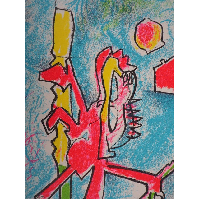 Modern Roberto Matta, Créature surréaliste, Lithograph For Sale - Image 3 of 5