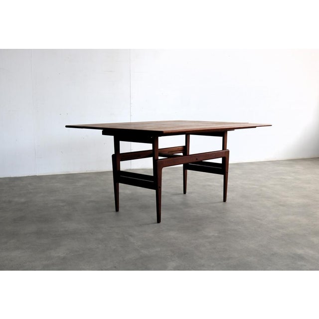 Mid-Century Modern Vintage Dining Table Elevator by Kai Kristiansen for Vildbjerg Møbelfabrik, 1960s For Sale - Image 3 of 18