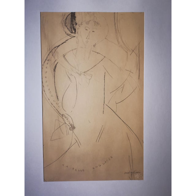 Amedeo Modigliani, La Belle Anglaise, 1959, Original Lithograph For Sale - Image 12 of 12