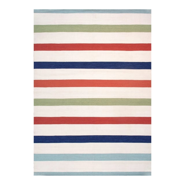 2020s Pasargad Home Hampton Indoor/Outdoor Area Rug, 12' X 15', Ivory For Sale