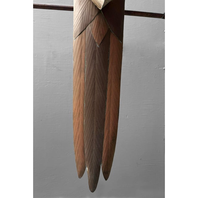 Copper Gorgeous Vintage Sergio Bustamante-Style Copper & Brass Parrot Sculpture For Sale - Image 8 of 13