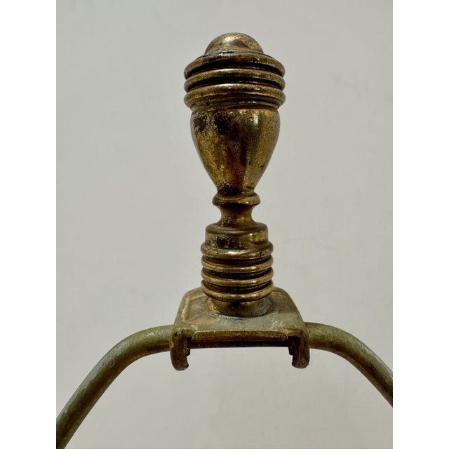 Vintage Blue and White Floral Porcelain Table Lamp on Wood Base For Sale In Atlanta - Image 6 of 10