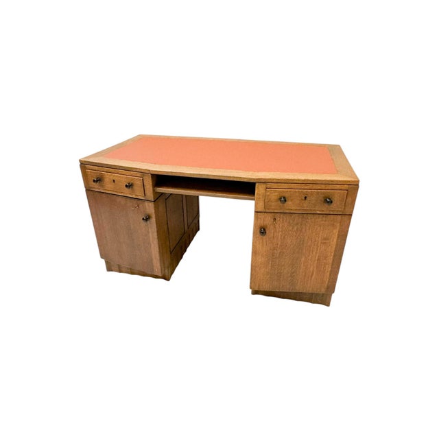 Art Deco Amsterdam School Desk by Hildo Krop for the Brothers Monsieur Steenwijk, 1920s For Sale - Image 16 of 17