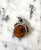 Vintage Sterling Silver Amber Pendant Charm For Sale - Image 4 of 5