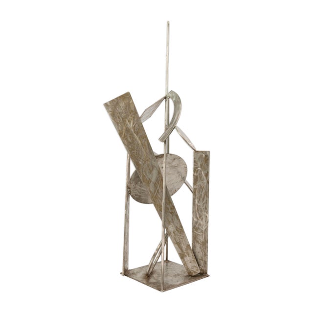 Abstract Robert Hansen Large Abstract Stainless Steel Floor Sculpture For Sale - Image 3 of 6
