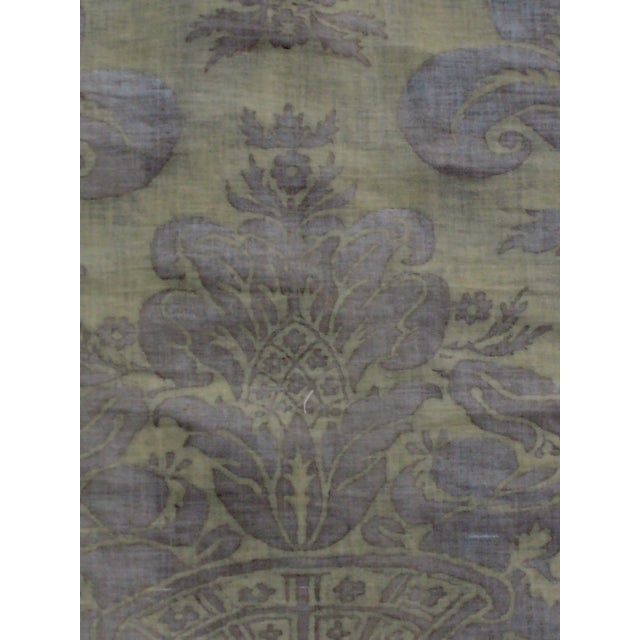 Baroque 1930s Fortuny Large Lavender Textile - Panel For Sale - Image 3 of 12