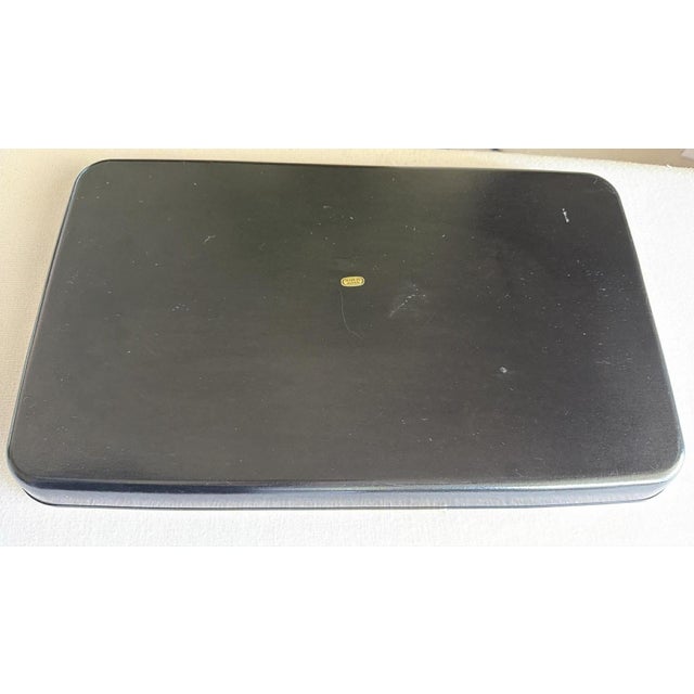 1970s Mid-Century Modern Lacquer Styled Tray With Pheasant Image Vintage For Sale - Image 12 of 13