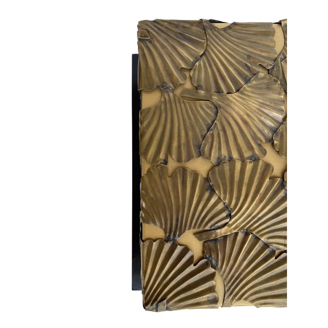 Art-Deco Style Sculptured Brass Gingko Leaf Accessory Box, by Laura Kirar For Sale In Phoenix - Image 6 of 12