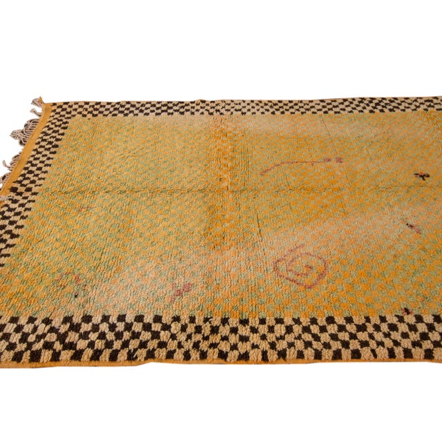 Mid-20th Century Vintage Moroccan Rug For Sale In New York - Image 6 of 9